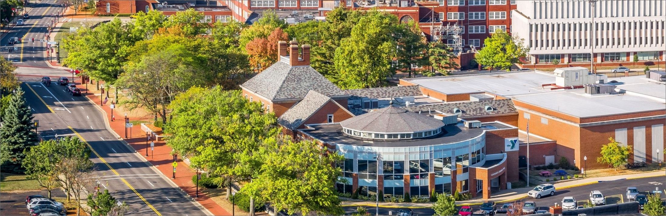Aerial view of Canton, Ohio - home of Wanner Family Insurance